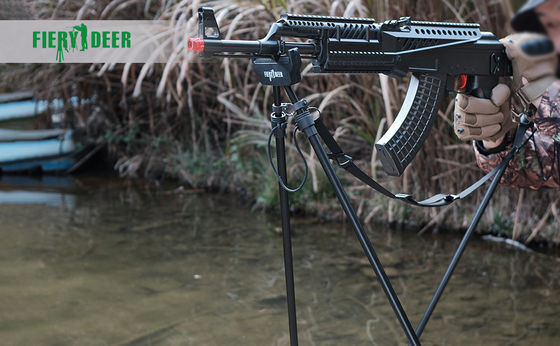 Black Outdoor Activities Hunting Stick 1.5m Aluminum Alloy