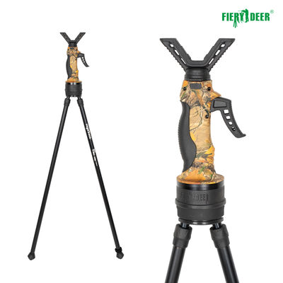 Aluminum Alloy Hunting Rifle Bipod Leg Angle Adjustment 100-165cm